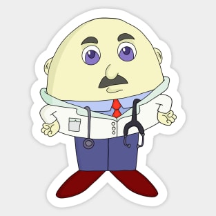 Egg Head Doctor Sticker